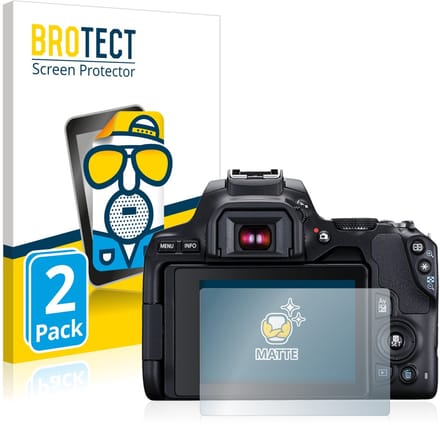 BROTECT - Screenprotector voor Canon EOS 250D - Folie Beschermfolie matte 2 Stuks