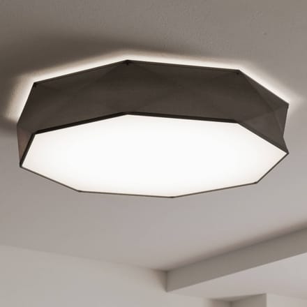 TK Lighting Plafondlamp Kantoor New, Ø 88 cm, zwart