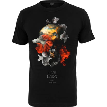 Mister Tee - Skull Fish Heren T-shirt - S - Zwart