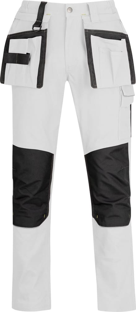 STØRVIK Tim Stretch Werkbroek - Heren & Dames - 97% Katoen - Maat S - Wit