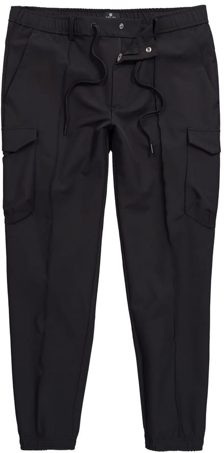 JAY-PI - Heren - cargobroek FLEXNAMIC® golf QuickDry elastische tailleband - Zwart - Maat 52