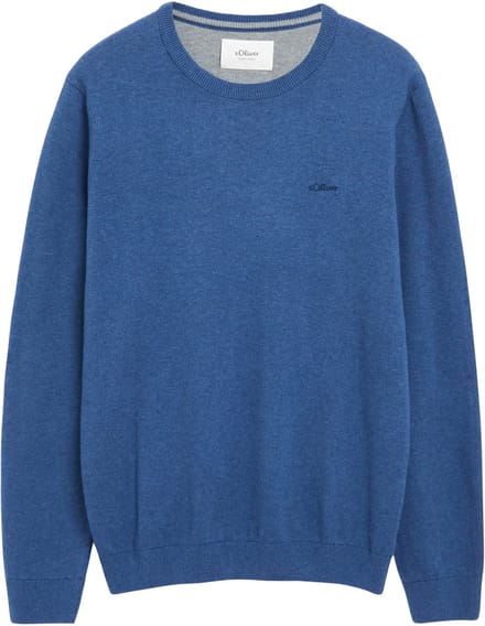 regular fit pullover van puur katoen