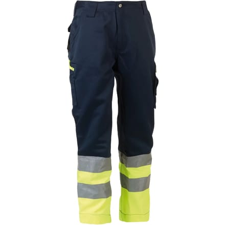 Herock Olympus High Viz veiligheidsbroek HV (1602) - Marine | Fluor geel - 48