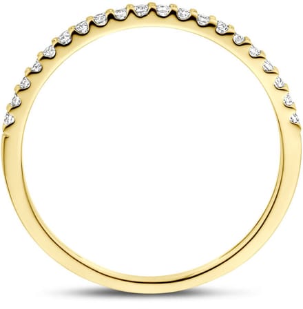 14K Geelgouden Ring Lab Grown Diamant 0.15ct H SI – 4035092