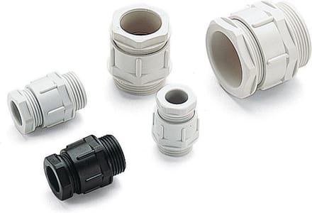 25 X 1704 - kabelwartel in polyamide ip54 pg21 grijs (ral 7035)