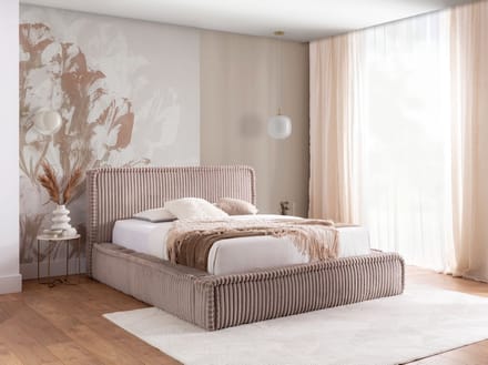bed midas 180x200- dik ribfluweel- boxspring met opbergruimte- zonder matras- zetelsenbedden