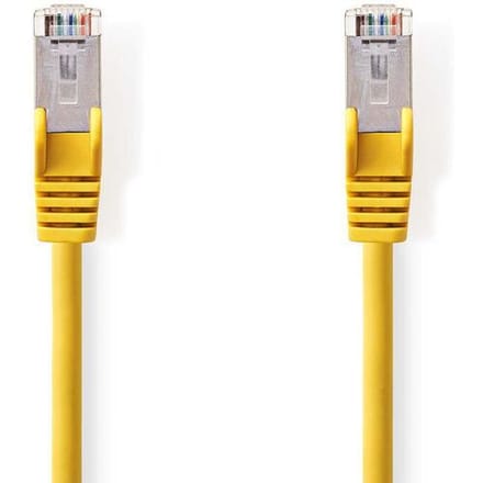 Merkloos CAT5e SF/UTP kabel geel 15m