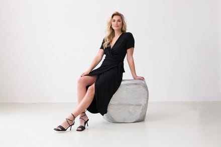 BASE LEVEL Yvie Jurk - Black - maat 46