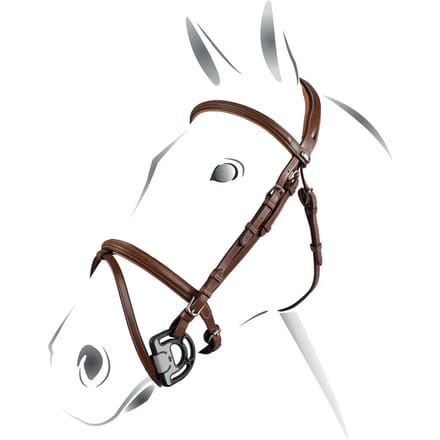 Hengstrollens van leer voor Engelse paarden Equestro