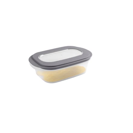 Sunware - Sigma home kaasdoos met tray transparant grijs - 26,5 x 17,2 x 8 cm