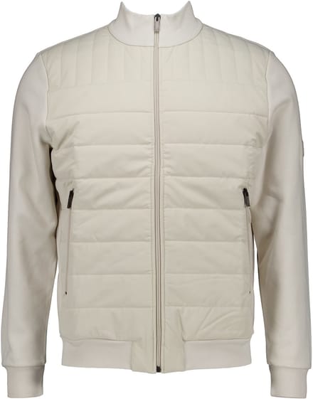 Gentiluomo Cardigan Material Mix Heren - Tussenjas - Donsjas - Beige - Maat M