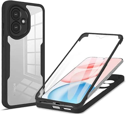 Hoesje geschikt voor HONOR 400 - Techsuit ColorVerse 360 Case met Screenprotector - Zwart