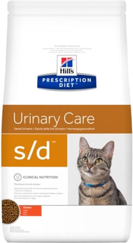 1,5kg S/D Urinary Dissolution met Kip Hill's Prescription Diet Kattenvoer