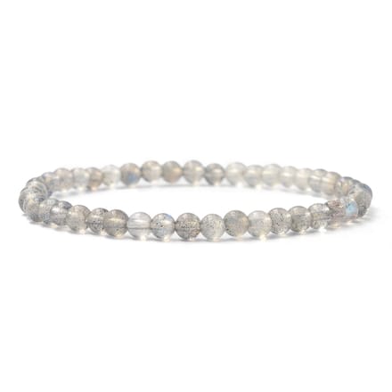 Bixorp Labradoriet Edelstenen Armband - 4mm / 18cm - Luxe Handgemaakte Kralenarmband