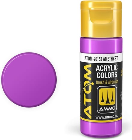 AMMO by Mig Jimenez Hobbyverf Acrylverf - MIG 20152 ATOM - Amethyst - Acryl - 20ml Verf flesje - 20 ml