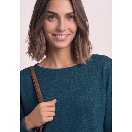 Shirt met lange mouwen en elastische zoom