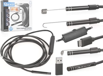GEKO Endoscoop - Flexibele Camera - 2m Lengte - 5.5mm Diameter - Waterdicht IP67
