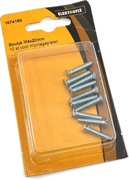 Elektrofix boutjes voor montageplaten | M4x20mm | 10 stuks