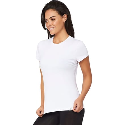 Boody - Bamboe Dames T-shirt ronde hals - Wit / L
