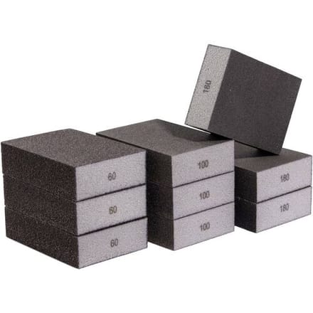 Quadrios 2111T002 Schuurspons-set 9 stuks (korrel 60, 100, 180) 9 stuk(s)