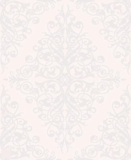 Dutch Wallcoverings Schuimvinylbehang ornament  - Wit