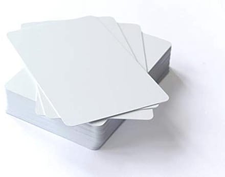 Blanco doe-het-zelf speelkaarten - 54 stuks, onbedrukt en beschrijfbaar, 59 x 91 mm