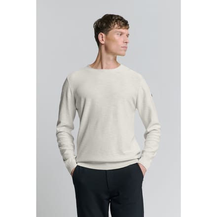 No Excess Pullover Crewneck Garment Dyed + Stone Washed Chalk Größe: M | Pullover Outlet | Herren