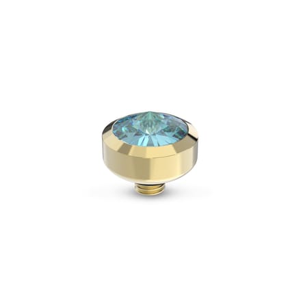 Melano Twisted Glossy Steentje Aqua Bohemica Goud
