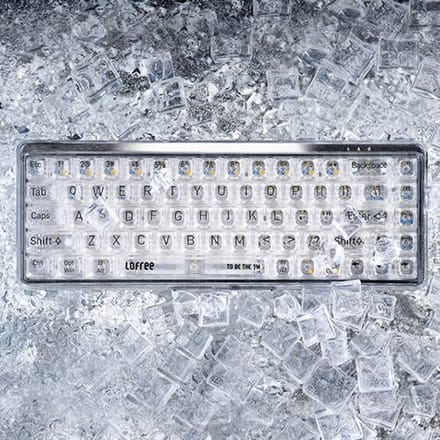 Lofree OE907 65% Mechanisch Toetsenbord Transparant - QWERTY Bluetooth 5.1 - 30,6x14,4x4,3 cm