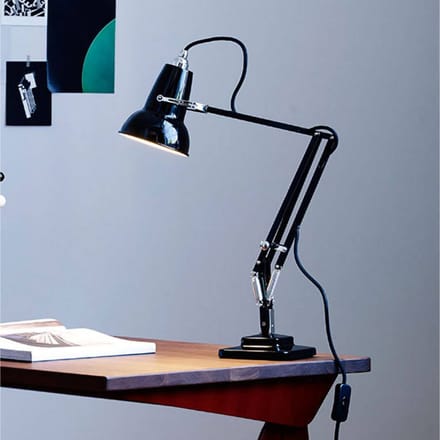 Anglepoise - Original 1227™ Mini Bureaulamp - jet zwart - met tafelvoet