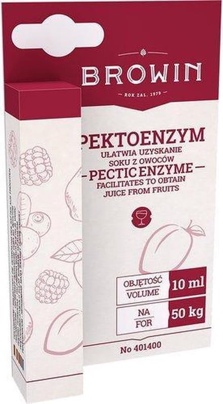 PEKTOENZYM 10 ml - Enzym voor Sappen en Wijnen Vergemakkelijkt Persen en Klaren