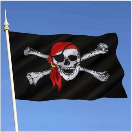 New Age Devi - Jolly Roger - Piraten vlag - Pirate flag - 90 x 150 cm - Skull & Bones