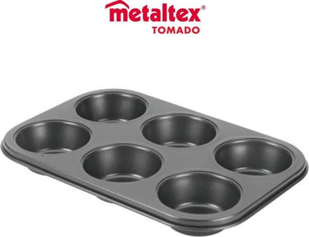 Metaltex By Tomado RVS Bakvorm 7.5 cm | 6 Vaks