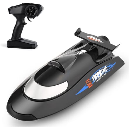 Flytec V009 Boten met afstandsbediening 2.4G 30 km/u Turbineaandrijving RC Boot 3 snelheden instelbaar via zwart