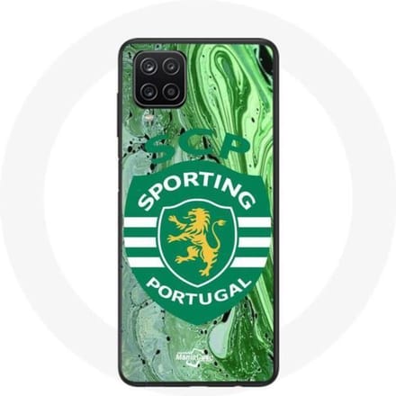 Coque - Maniacase - Samsung Galaxy A12 - Souple - Noir - Sporting Portugal noir