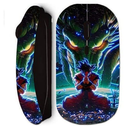 Draadloze muis - Goku - Dragon Ball - Optisch - Zwart - WiFi USB-sleutel