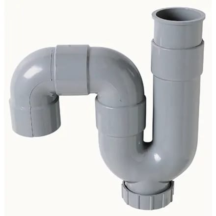 Wirquin Spoelbaksifon Pvc Ø40mm Horitzontale/verticale Uitgang