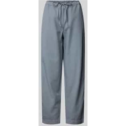 Relaxed fit linnen broek met tunnelkoord