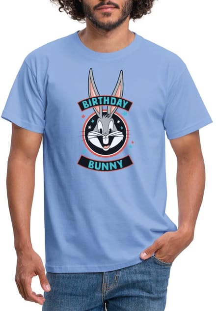 Looney Tunes Bugs Bunny Birthday Bunny T-Shirt Heren