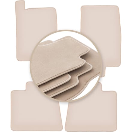 PREMIUM beige vloermatten voor: Ford Explorer klantontwerp