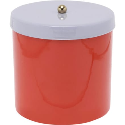 Present Time - Storage Jar Double Funky Retro - bright red w. soft purple