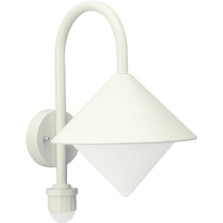 Albert Leuchten Jolanda buitenwandlamp, wit, bewegingsmelder