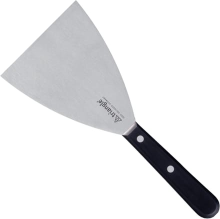 Triangle Bakspatel Extra Breed – 10 cm Lemmet – RVS – Zwart Handvat