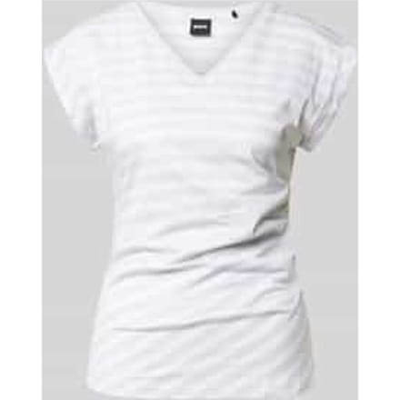 Slim fit T-shirt van 100% katoen model 'EVKA'