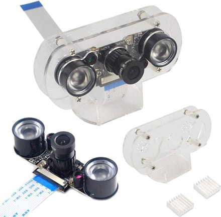 5MP Webcam met Nachtzicht en Instelbare Focus voor Raspberry Pi 1080p