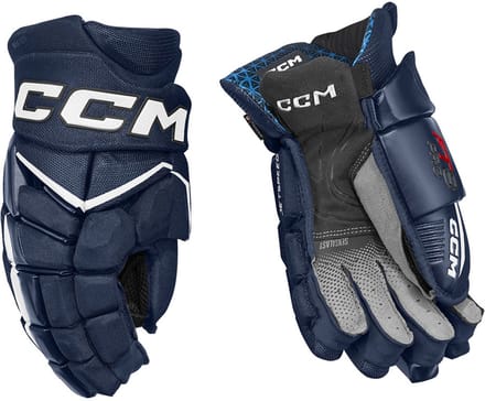 CCM - Jetspeed Ft8 Pro Ijshockeyhandschoenen - Junior - Navy/wit - 12