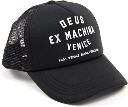 DEUS Venice Address Trucker cap - Black