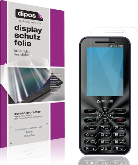dipos – 4x Beschermfolie geschikt voor GFive Ultra Pro | Krasbestendige & heldere Screenprotector Ultra-Thin