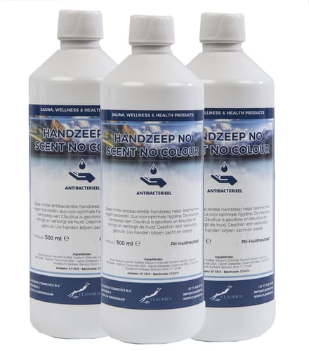Handzeep No Scent, No Colour 500 ml - set van 3 stuks