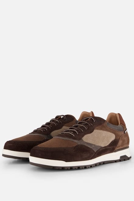 Van Lier Sneakers bruin Suede - Maat 42